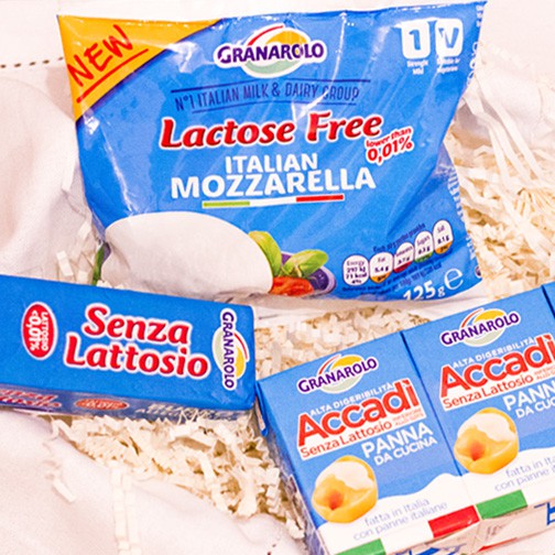 Bezlaktózové produkty z Itálie