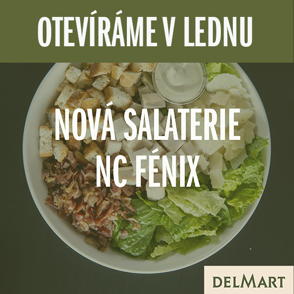 Otevření prvního salátového pultu DELMART v NC Fénix