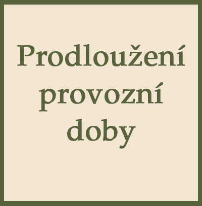 Prodloužení otevírací doby na vybraných prodejnách